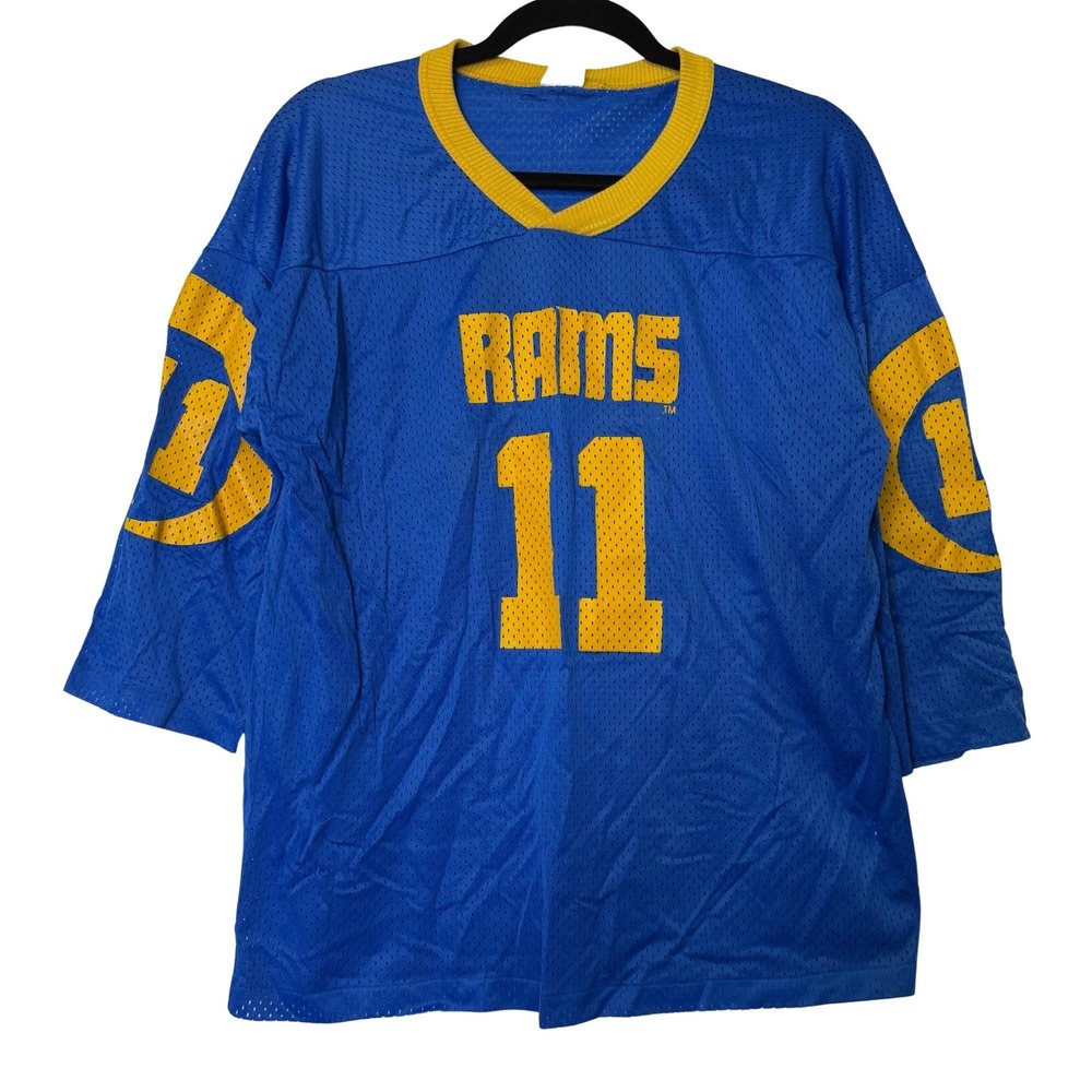 Vintage 80's NFL Los Angeles Rams Jim Everett Football Jersey Sz L
